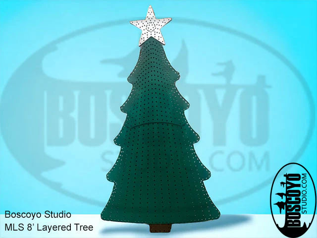 MLS Matrix Tree 8' Green layered Star and Feet