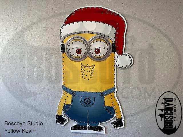 DayCor Yellow Santa Hat Guys --Set of 3