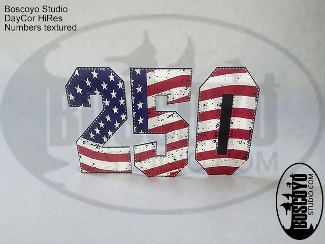 DayCor® HiRes 250 (Patriotic Numbers)