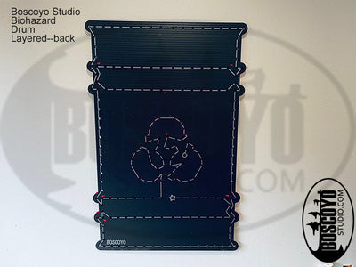 Biohazard Drum Layered