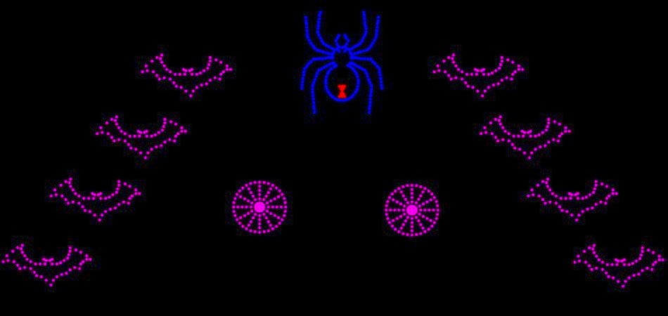Bats and Large Spider Add-On for Magical Halloween Package Only